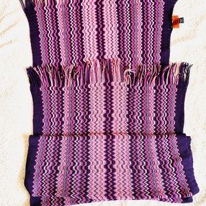 Missoni Giant Scarf Made in Italy Wool Blend Chevron Scarf Pashmina size.